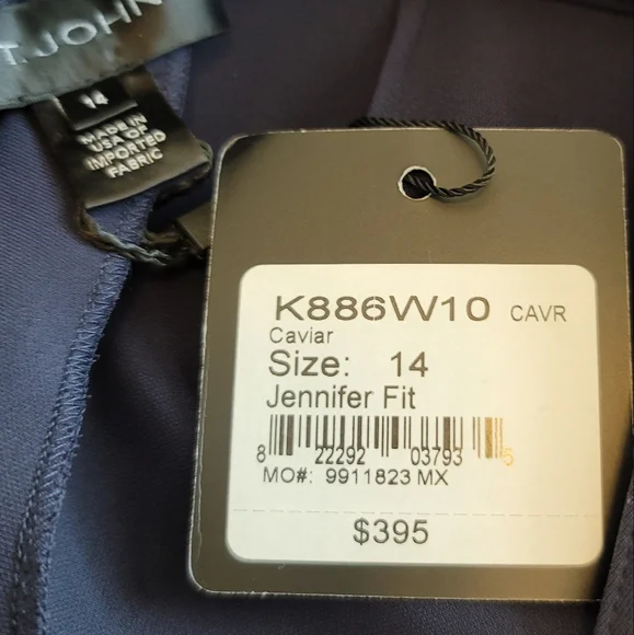 🆕️ St. John Jennifer Fit Caviar Pants - Picture 5 of 8